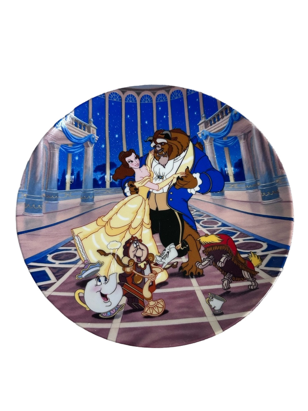 Disney Beauty and the Beast Love’s First Dance Knowles Collector Plate 1992 COA